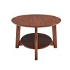 Monterey Oval Mid Century Modern Wood Coffee Table Chestnut - Alaterre  Furniture