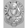 Men's Marvel: Moon Knight Winged Scarab Portrait Sketch T-Shirt - 2 of 4