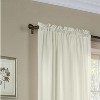 Commonwealth Thermavoile Rhapsody Lined Tailored Pole Top Curtain Panel - Ivory - 2 of 3