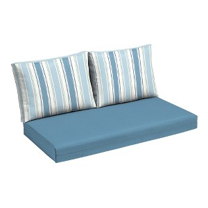 ARDEN Outdoor Loveseat Cushion Set, 48 x 24, Water repellent, Fade Resistant, Cushion Set for Couch, Bench, and Swing 48 x 24 - 1 of 4
