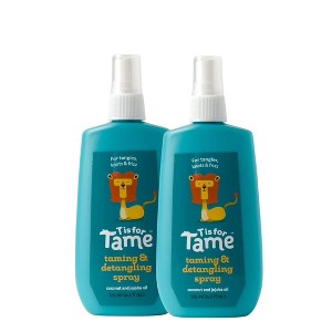 T is for Tame - Natural Hair Taming & Detangling Spray for Kids and Babies, Knots, Frizz & Detangling, All Hair Types Including Curly - 4.2 Fl Oz - 1 of 4