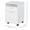 Mobile Storage Cabinet Organizer with Drawer and Cabinet, Printer Stand with Castors - 3 of 4