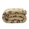 50"x60" Printed Solid Faux Shearling Reversible Throw Blanket - Mantolok - 2 of 3