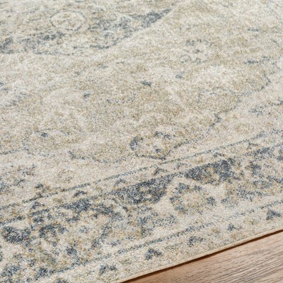 Edmonson Light Sage Washable Synthetic Fur Area Rug 2'3" x 3'9"