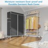 VIPEK R1C Rolling Clothes Rack with Cover Portable Freestanding Garment Rack, Black Rack with Cover - 3 of 4