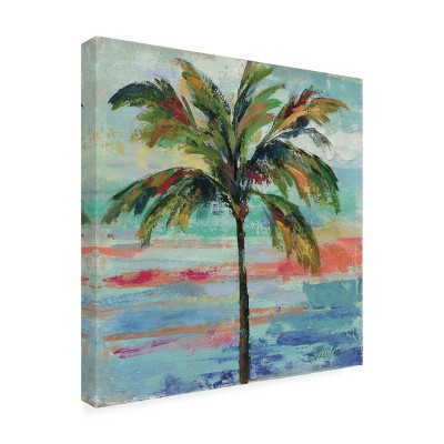 Silvia Vassileva Tropical Palm Tree Landscape Canvas Print
