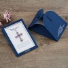 Anna-Kaci Purple Lavender Rhinestone Celtic Cross Necklace with Religious Message Card & Envelope Christian Jewelry Gift - image 4 of 4