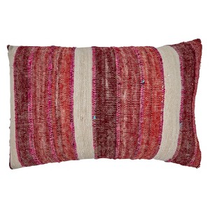 Saro Lifestyle Striped Poly Filled Throw Pillow - 1 of 3