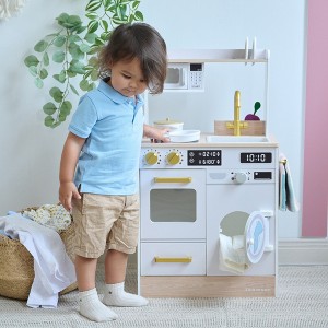 Play Kitchen 9 Pc Teamson Kids Little Chef Lake Tahoe Kitchen Playset, Toddler Toy, Real-World Learning, 3+ Years - 1 of 4