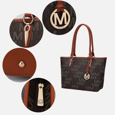 Сумки MKF Collection Alexy M Signature Tote Purse Handbag Women’s Set Vegan Leather by Mia K- Beige — фото 7