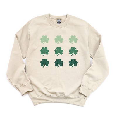 Simply Sage Market Women's Graphic Sweatshirt Clover Chart St. Patrick's Day