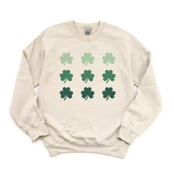 Simply Sage Market Women's Graphic Sweatshirt Clover Chart St. Patrick's Day