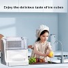 ZAFRO Ice Makers Countertop,33lbs Per Day, 24 Ice Cubes/Cycle in 6 Mins,Clear Ice Cube Maker with Scoop & Basket,2 Ice Sizes,for Home(Silver) - 3 of 4