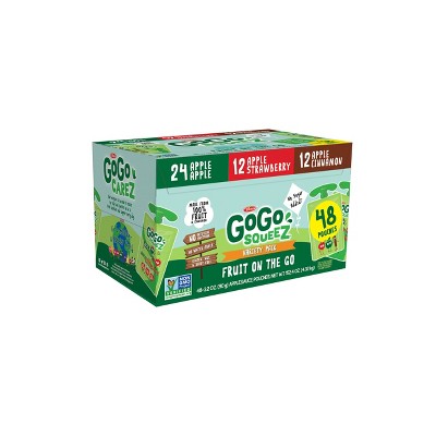 GoGo squeeZ Apple/Cinnamon/Strawberry - 152OZ/48CT