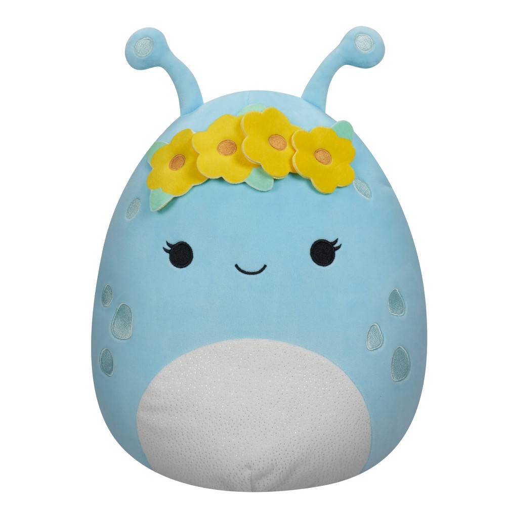 Squishmallows 11" Neelu Pastel Blue Alien with Flower Crown Little Plush