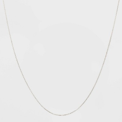 12 inch silver chain necklace