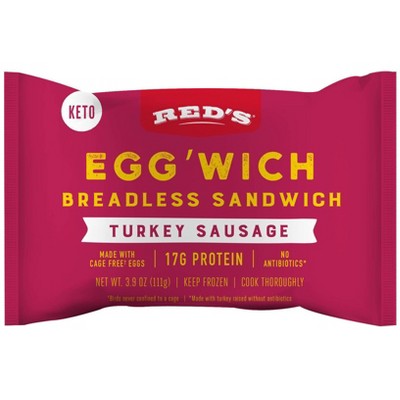 Red's Frozen Turkey Sausage Egg'wich - 3.9oz