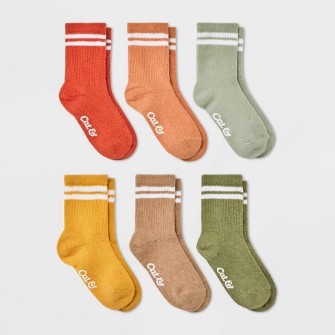 Baby 6pk Crew Socks - Cat & Jack™ : Target