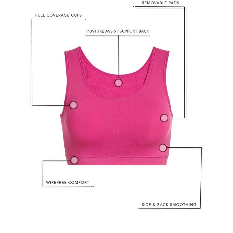 Leading Lady The Olivia - All-Around Support Comfort Sports Bra, 4 of 5