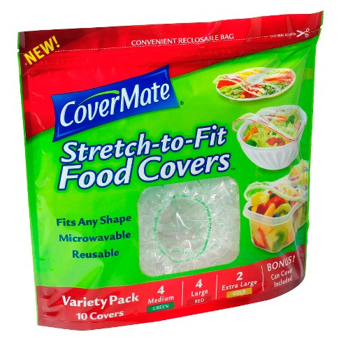 Covermate Stretch To Fit Food Covers Variety Pack - 10ct : Target
