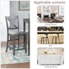 Sapphtopaz Dining Chairs Set of 4 Kitchen Chair with Padded Seat Height Chair with Backrest Dining Room Chairs for Kitchen, Bedroom - 2 of 4