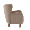 Christopher Knight Home Raven Indoor Wingback Velvet Upholstered Accent Chairs - 4 of 4