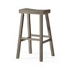 Maven Lane Vincent Backless Wooden Bar Stool 31" - 2 of 4