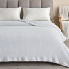 100% Cotton 300GSM Solid Waffle Blanket - Isla Jade - 2 of 4