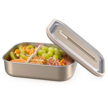 AIYoo 2 Tier Metal Bento Box for Adults - 304 Stainless Steel 3 Sections  Lunch Containers Food Bento…See more AIYoo 2 Tier Metal Bento Box for  Adults