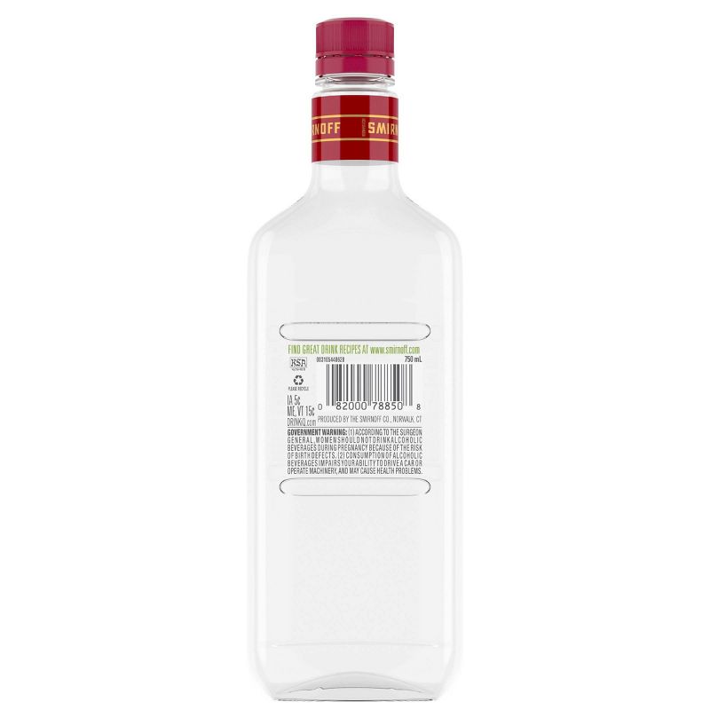 Smirnoff Raspberry Flavored Vodka - 750ml Plastic Bottle, 2 of 6