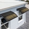 Yescom 39"X29" Window Awning Door Canopy Polycarbonate Anti-UV30+ Cover Outdoor Rain Snow Protection Patio White Board - 2 of 4
