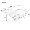 Rotatable Top Coffee Table, Modern Coffee Table with Hidden Compartment, Rectangle Center Table, Cocktail Table for Living Room Office - 3 of 4
