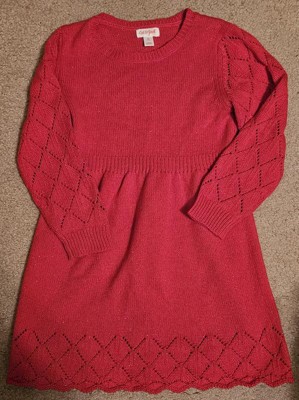 Cat and jack outlet red sweater dress