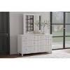 Alpine Furniture Stapleton Mahogany and Veneer Dresser Mirror, White - 3 of 4