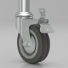 Topteng Multifunction Wheeled Mobile Toilet Commode Shower Chair Wheelchair For Elderly - 4 of 4