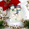 Pavilion Gift Company - Fros-Tea Friends - 4.5" Snowcouple Holding Teapot with Bunny - Decorative Objects - 2 of 4