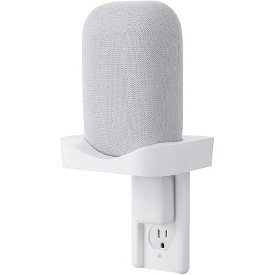 Wasserstein AC Outlet Mount Compatible with Google Nest Audio (White)