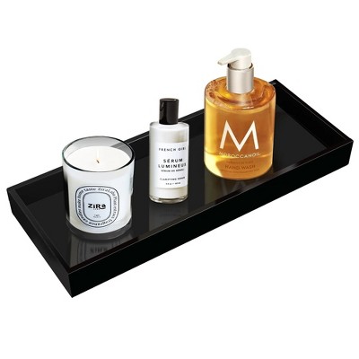 ATTOP Acrylic Bathroom Vanity Tray for Countertop,11.3x4.4x1.1 in, Dresser Top Perfume Tray