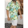HAPPY BAY Mens Hawaiian Short Sleeve Button Down Shirt Men's Tropical Shirts Linen Effect Vacation Summer Party Caribbean Shirts for Men - 4 of 4
