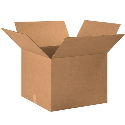 The Packaging Wholesalers Corrugated Boxes 20" x 20" x 15" Kraft 20/Bundle BS202015