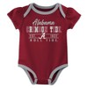 NCAA Alabama Crimson Tide Infant Girls' 3pk Bodysuit - 4 of 4