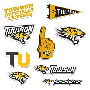 Towson University 8ct Vinyl Large Deluxe Stickers Variety Pack - 1 of 4