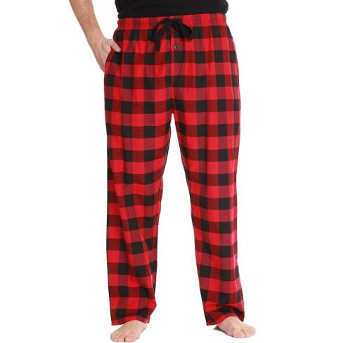 #followme Men's Poplin Pajamas - Buffalo Plaid Pajama Pants for Men with Pockets- Lounge & Sleep PJ Bottoms - image 1 of 3