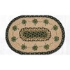 Earth Rugs Green Shamrock Oval Placemat 13"x19" Festive Irish-Inspired Accent - 2 of 3
