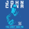 Womens WWE John Cena You Can't See Me Blue Racerback Tank - 2 of 4