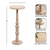 Kate and Laurel Wegner Wooden Accent Table, 12x12x30, Natural - 2 of 4