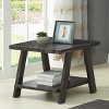 Syemin End Tables Square Tray Table End Table for Small Spaces Nightstand Accent Coffee Table Mid-Century Side Table, Brown, 24"*22"*23" - 3 of 4