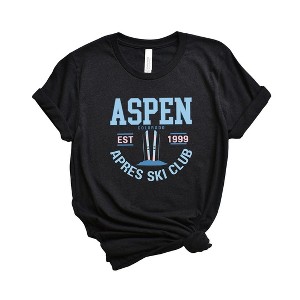 Simply Sage Market Women's Aspen Ski Club Short Sleeve Graphic Tee - 1 of 3