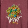 Women's - Teenage Mutant Ninja Turtles - Rebel Road Group Lightweight French Terry Wide Neck Long Sleeve Shirt - 2 of 4