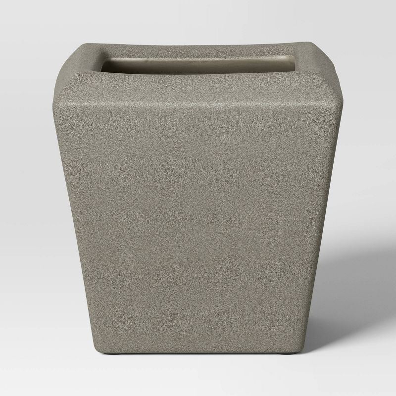 Square Ceramic Indoor Outdoor Planter Pot Charcoal Gray - Threshold™ designed with Studio McGee, 1 of 6